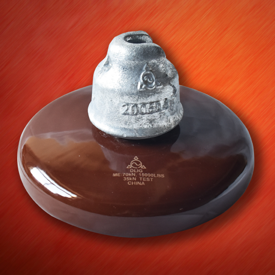 35kN普通型悬式瓷绝缘子棕色A